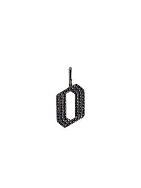 Black Diamond Pavé ‘O’ Pendant